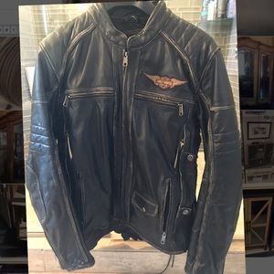 Men’s Harley leather bike jacket